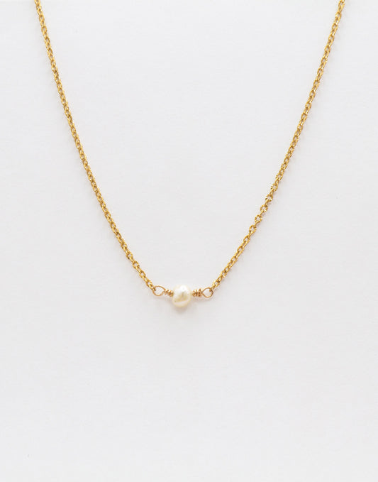 White Natural Freshwater Pearl Necklace